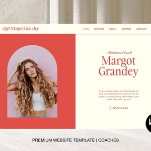 Minimalist Wix Website Template for Coaches