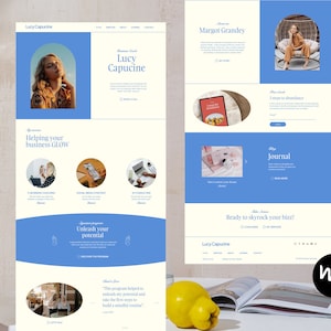Wix Minimalist website theme for coaches