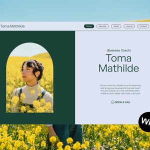 Thème de site Web coloré pour Wix