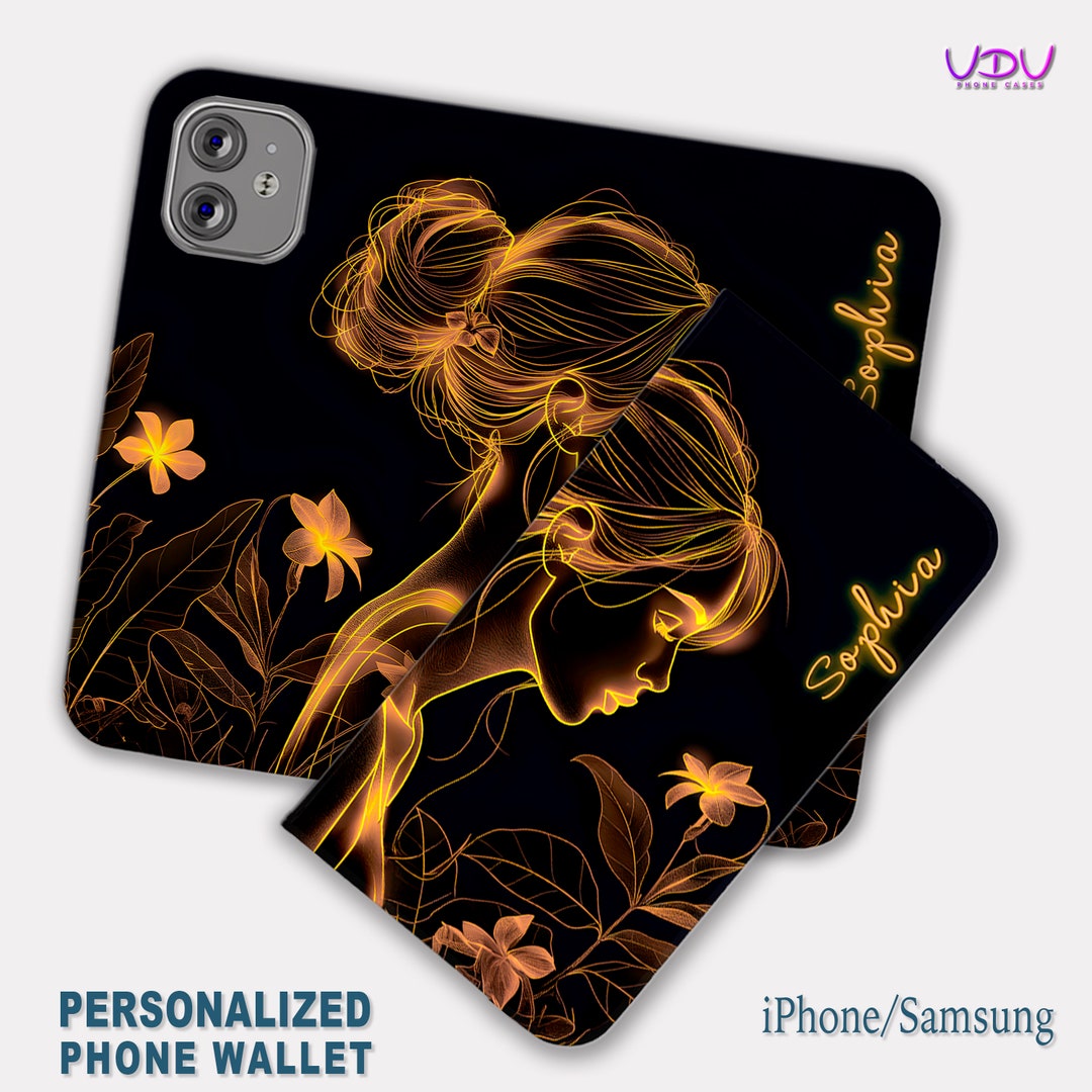 Personalized Wallet Phone Case for iPhone / Samsung Galaxy S21 & S22