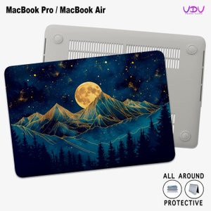 Mountain Nature MacBook Case, Hard Cover Landscape Design for MacBook Air/Pro 11/12/13/14/15/16 Inch Protective Case, MacBook air 13