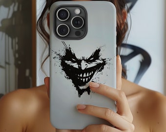 Creepy Spooky Phone Case, Gothic Horror Movie Design for iPhone 13/14/15 Pro Max iPhone 13 Mini, Pixel Samsung S20, S21, S22 Tough Case