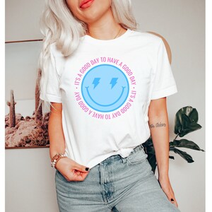 Smile Face Shirt, Vintage T-Shirt, Retro Smiley Face Shirt, Lightning Smiley Face Shirt, Smile Shirt, Happy Face Shirt, Express Delivery