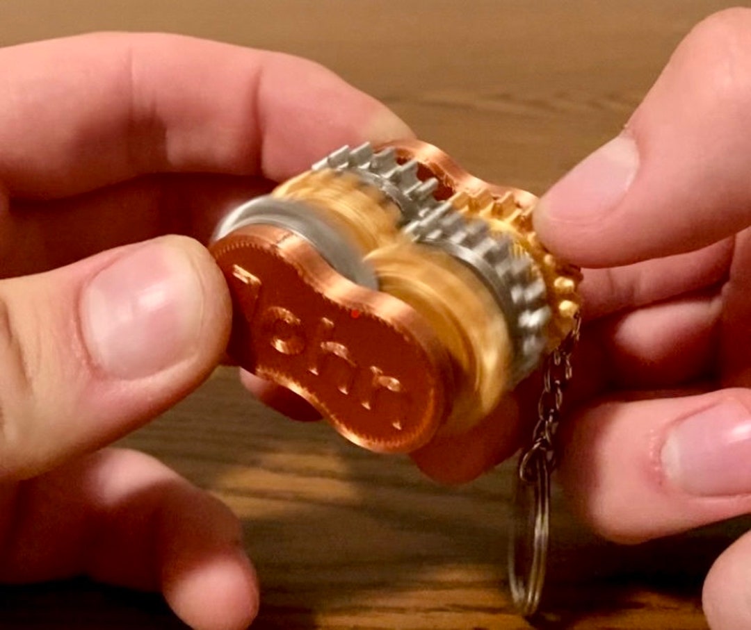 Official Gearbox Keychain 3D Printed Fidget Toy Mechanical Etsy