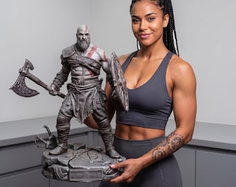 War God Statue 3D Print Model - Ghost Warrior 3MF File (Digital)