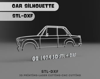 Classic Car Silhouette, Laser Cut Wall Decor (Digital Download)