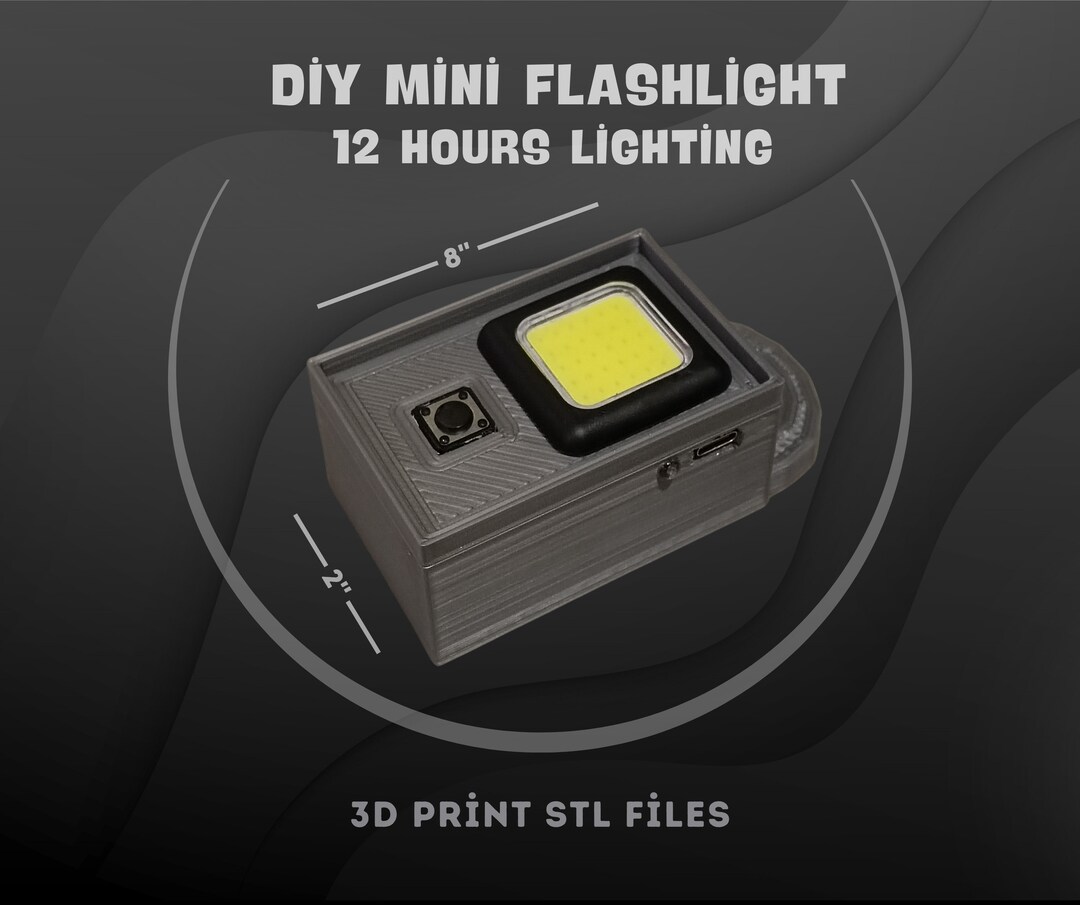DIY Mini Flashlight Template, 12 Hour Lighting (digital Download) - Etsy