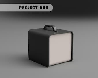 Modular Project Box, STL File for 3D Printing, Portable Electronics Enclosure, DIY Gadget Case