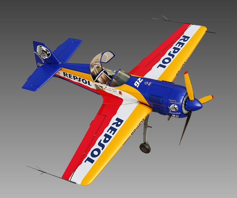 Airplane Rc Su26mx Laser Cut File, Digital Download, Drawing Dxf, Big