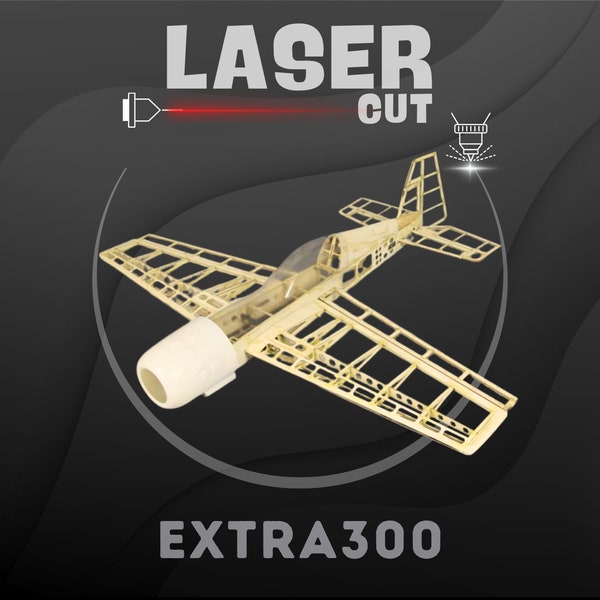Rc Model Laser Cut Extra 300 plane Files Digital Download Drawing Ai, Cdr, Dwg, Pdf