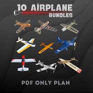 Rc plane 10 pcs package plan, rc model airplane, Rc aircraft, Digital Download PDF