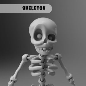 Skeleton keychain, moving skeleton, 3d print, Stl files, Digital Download