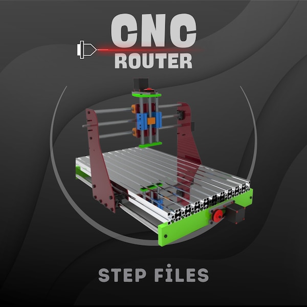 CNC cutting machine, STEP , cad 3D completed file, easy DIY router