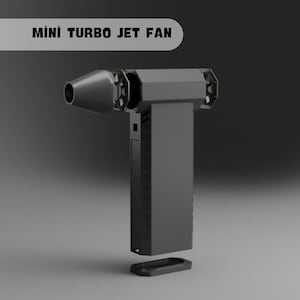 Mini Turbo Jet Fan, high power, Handmade, 3d stl file, easy printing, Do it yourself , Digital Download STL files