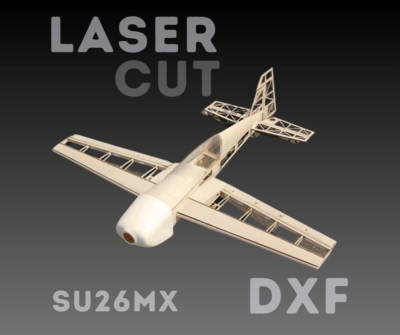 Airplane Rc Su26mx Laser Cut File, Digital Download, Drawing Dxf, Big