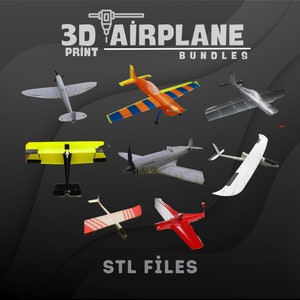 plane plans for 3d Printer, Rc plane, Rc airplane 3d Print model plane file STL printing for airplane Digital Download