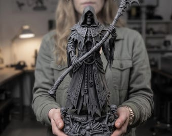 Grim Reaper ,Death Angel Figure, 3d Printer File, Dark Fantasy Statue, Reaper with Scythe, Tabletop Miniature, High Detail