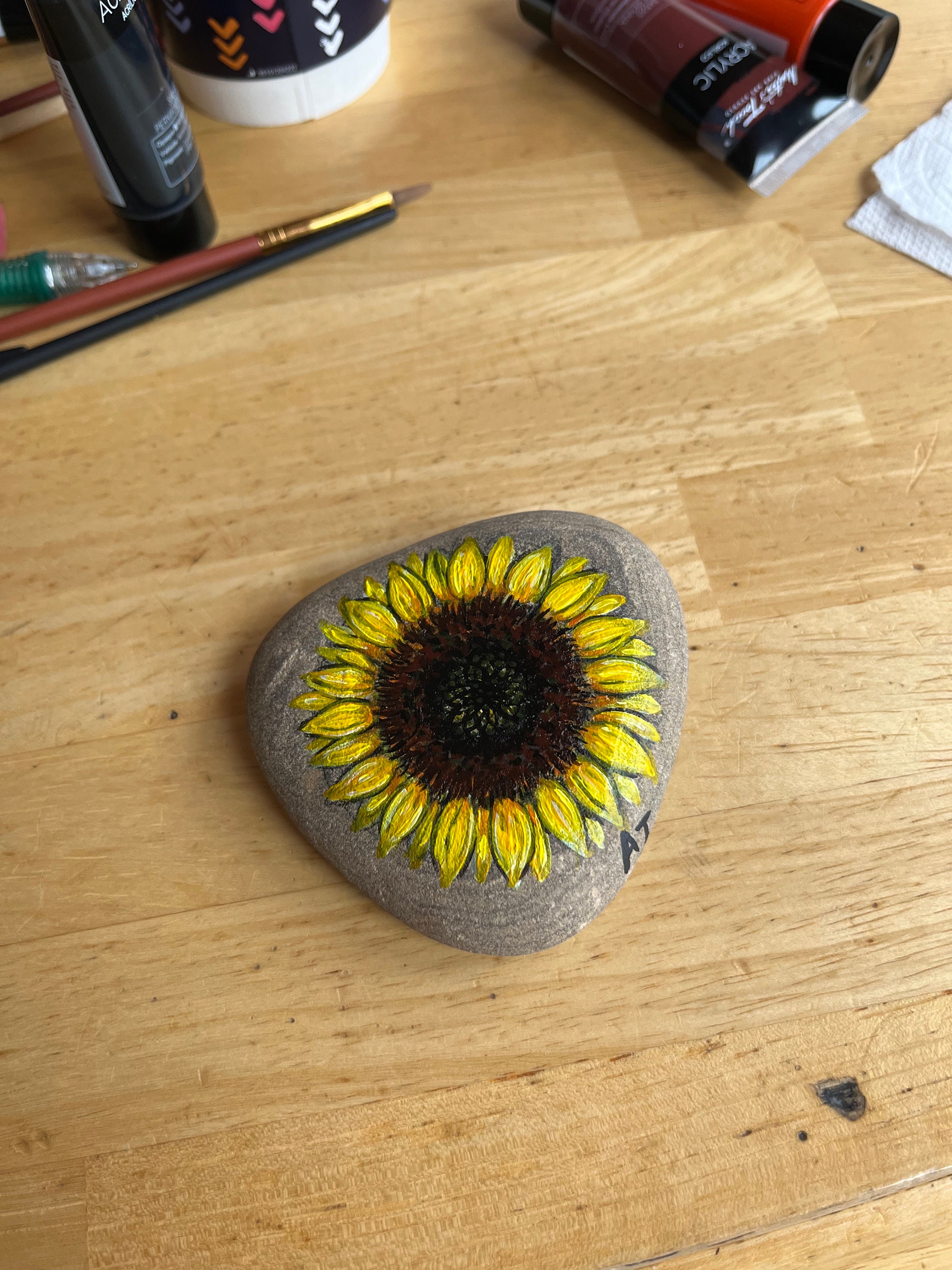 Custom Hand Painted Rocks, Pet Portrait Memorials, Personalized Garden ...