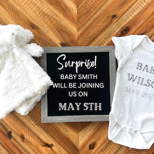 Digital Pregnancy Announcement, Gender Neutral Pregnancy Reveal, Social Media Pregnancy Announcement, Digital Template, Pregnancy Mockup