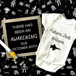 Star Wars Digital Pregnancy Announcement, Pregnancy Reveal, Editable Text Image, Pregnancy Reveal Social Media Instagram Facebook, Star Wars