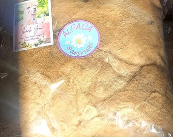 100% raw ALPACA fiber 100g wool/fleece/fur for craft, toymaking, filling, felting.