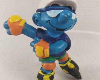 Figura Schleich Pitufo Rodillo: Juguete Vintage (20442)