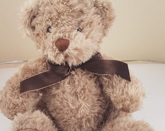 Vintage teddy bear beige brown plush toy Bear