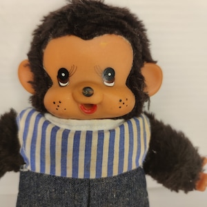 Vintage Monchhichi, Monchichi Doll, Little monkey girl, Gift idea