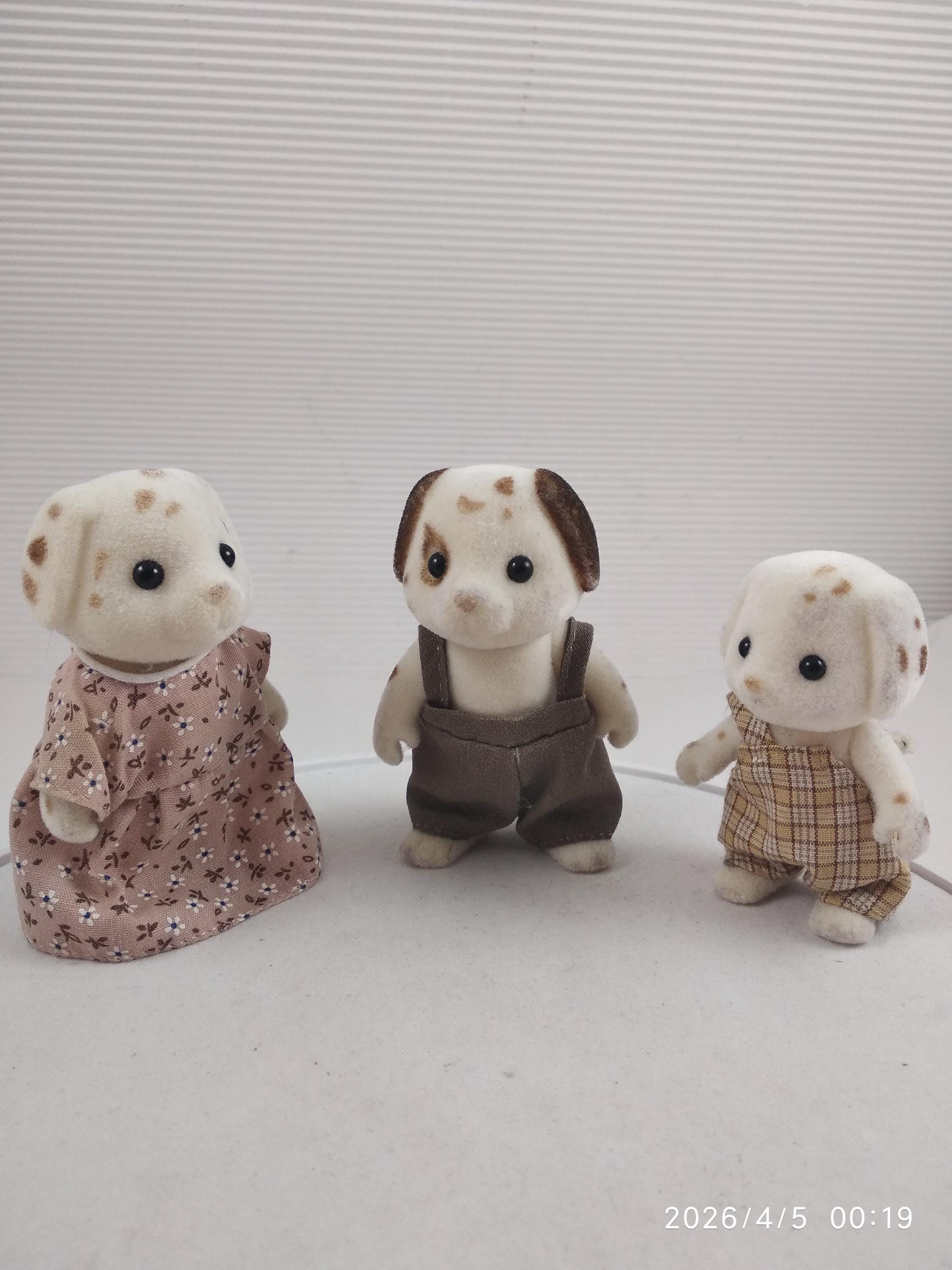 シルバニア　チョコレートダルメシアン　3匹 Calico Critters/シルバニアファミリー チョコレートダルメシアン犬3匹