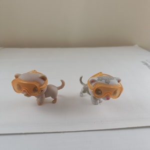 Littlest Pet Shop Ferret: Cream Tan Star Eyes #957