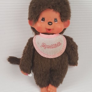 Vintage Monchhichi, Monchichi Doll, Little monkey girl, Gift idea