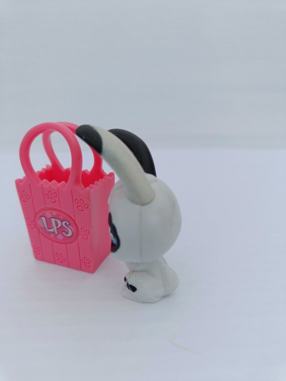 LPS Magic Motion Bunny Rabbit #PP4 Black White Blue Eyes Littlest