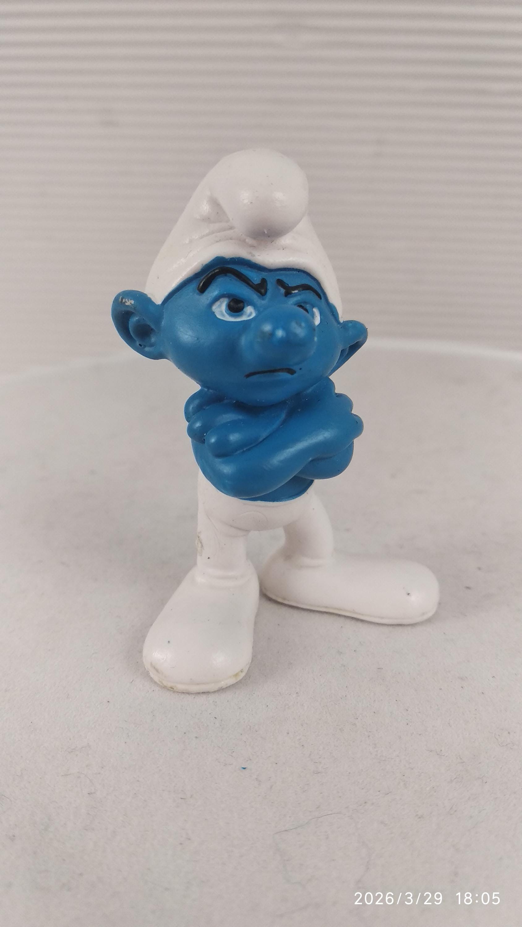 Grumpy Smurf Image Smurfs 20733 Grouchy Smurf Angry Grumpy Movie Series Figure Schleich ...