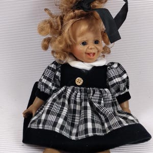 Vintage Danton plastic doll happy girl