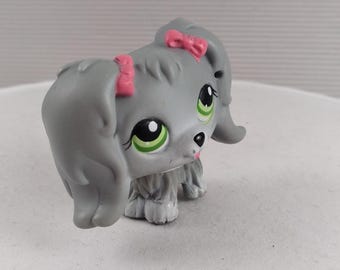 Figurine Littlest Pet Shop (LPS) - Chien Bichon Maltais N°65 - Occasion - #geektradelpschien