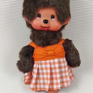 Vintage Monchhichi, Monchichi Doll, Little monkey girl, Gift idea