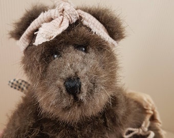 ヴィンテージ テディベア ブラウン ぬいぐるみ アンティーク クマ