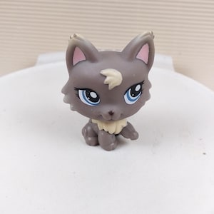 Authentic Littlest Pet Shop #1411 Gray persian cat
