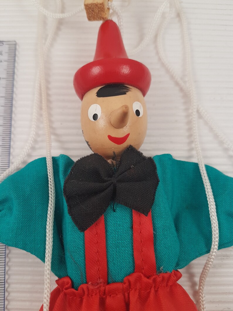 Vintage Pre Owned Pinocchio Puppet Marionette String Puppet Wood Toys ...