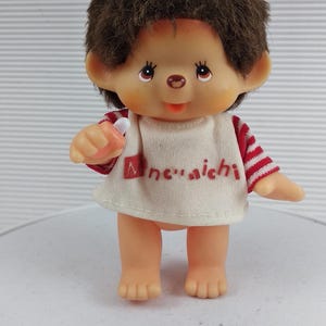 Vintage Bebichhichi Monchhichi, mini Monchichi Doll, Little monkey girl, Gift idea