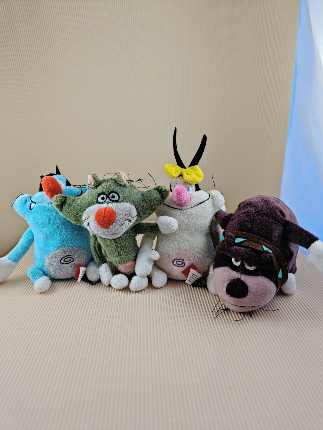 Oggy and the Cockroaches Plush Toy Dolls Oggy Olivia Jack Etsy