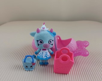Vintage Shopkins Spielzeug Set - eine Puppe mit vielen Artikeln