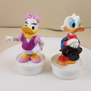 Vintage Disney Mickey Mouse Clubhouse Scrooge McDuck Friends Set of 2 - Disney Figures -1988 mini figurines