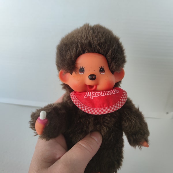 Vintage Monchhichi, Monchichi Doll, Little monkey girl, Gift idea