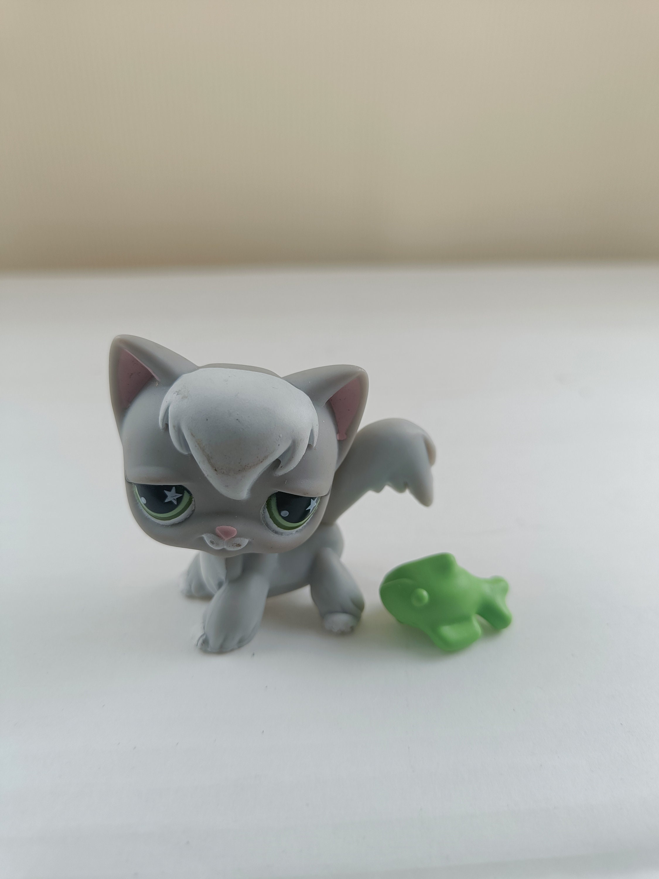 Green Eyes Lps Longhair Littlest Pet Shop Cat #42 And #78 White Yellow Long  Hair Blue, image size:2250x3000