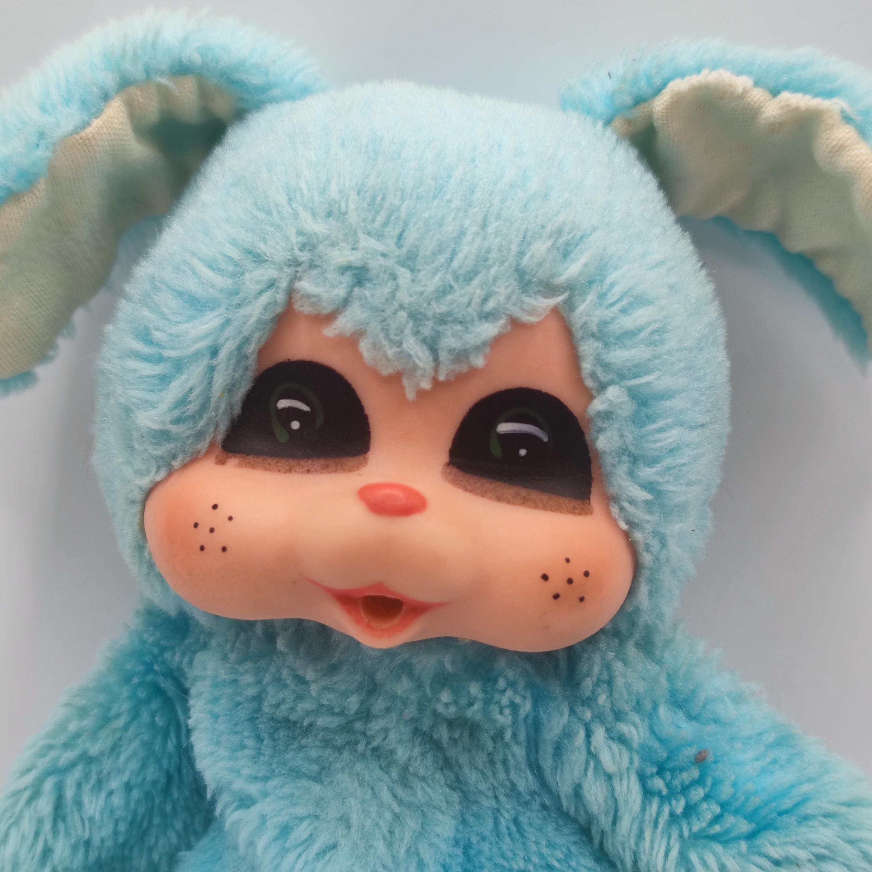 Rare Blue Nyami by Sekiguchi – Monchhichi Series Plush Doll