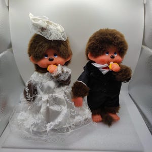 MONCHHICHI Sekiguchi Monchhichi Wedding Set Bride and Groom - Etsy