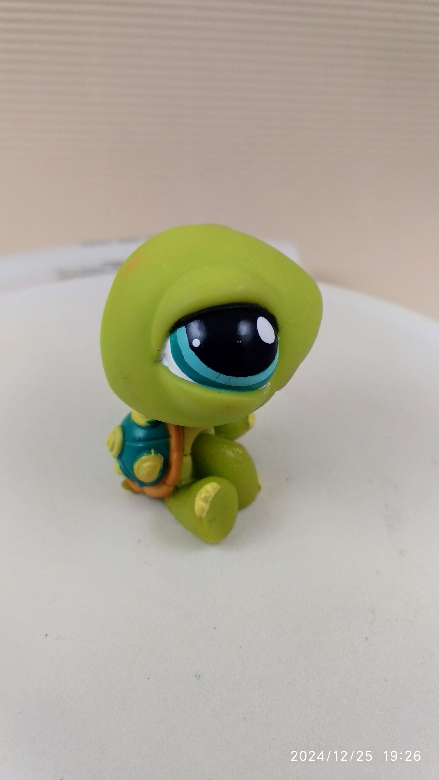 Littlest Petshop LPS jumbo Green Pingouin déco pet Rare Hasbro