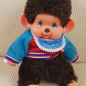 Vintage Monchhichi, Monchichi Doll, Little monkey boy, Gift idea