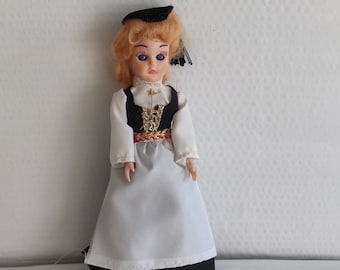 ヴィンテージ人形 収集品 アイスランド 民俗人形 アンティーク 手描き
